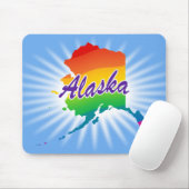 Regenbogen-Staat von Alaska Mousepad (Mit Mouse)