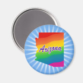 Regenbogen-Staat von Arizona Magnet (Vorderseite/Rückseite)