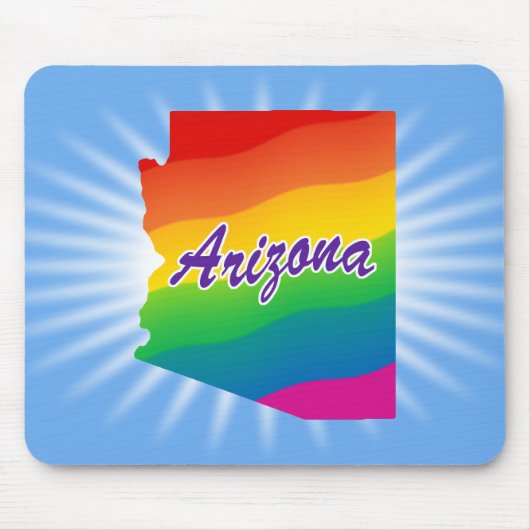 Regenbogen-Staat von Arizona Mousepad (Vorne)