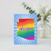 Regenbogen-Staat von Arizona Postkarte (Stehend Vorderseite)