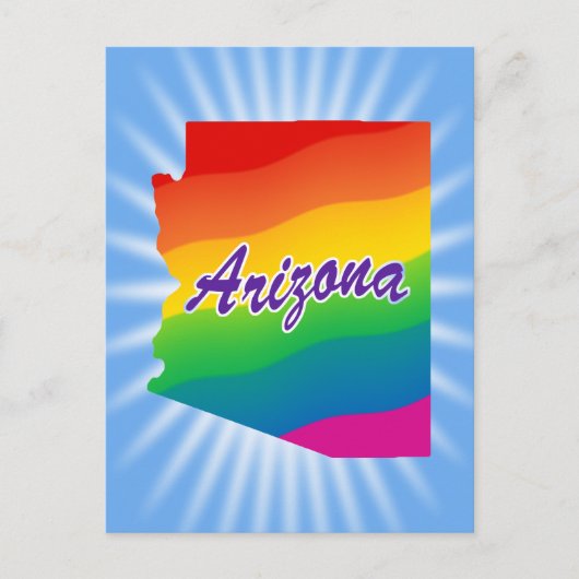 Regenbogen-Staat von Arizona Postkarte (Vorderseite)