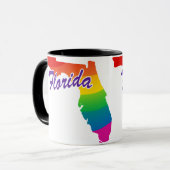 Regenbogen-Staat von Florida Tasse (Vorderseite Links)