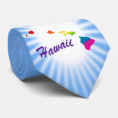 Regenbogen-Staat von Hawaii Krawatte (Gerollt)