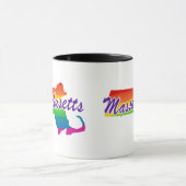 Regenbogen-Staat von Massachusetts Tasse (Zentrum)