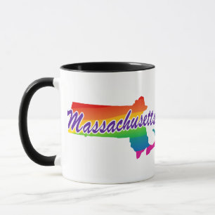Regenbogen-Staat von Massachusetts Tasse