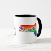 Regenbogen-Staat von Massachusetts Tasse (VorderseiteRechts)