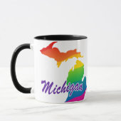 Regenbogen-Staat von Michigan Tasse (Links)