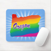 Regenbogen-Staat von Oregon Mousepad (Mit Mouse)
