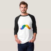 Regenbogen Stache T-Shirt (Vorne ganz)