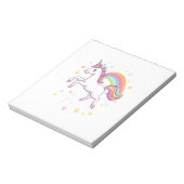 Regenbogen-Star-Einhorn (1) Notizblock (Rotiert)