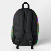 Regenbogen-Statik Bedruckter Rucksack (Rückseite)