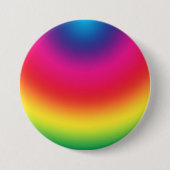 Regenbogen-Steigung - kundengebundene Button (Vorderseite)