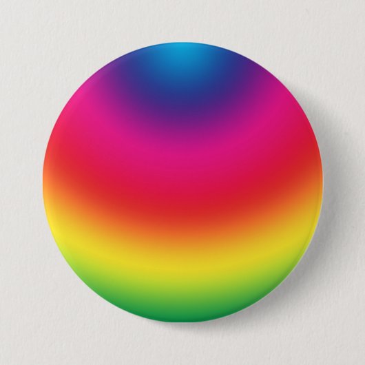 Regenbogen-Steigung - kundengebundene Button (Vorderseite)