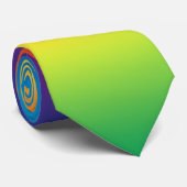 Regenbogen-Steigung - kundengebundene Krawatte (Gerollt)