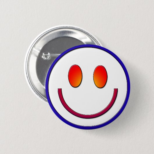 Regenbogen-Steigungs-Gesicht Button (Vorne & Hinten)