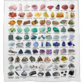 Regenbogen Steine Kristallkollektion Duschvorhang (Vorderseite)