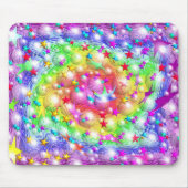 Regenbogen-Stern-Parade Mousepad (Vorne)