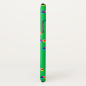 Regenbogen Sterne auf grünem Case-Mate iPhone Gehä Hülle (Hinten/Rechts)