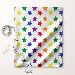 Regenbogen Sterne Chic Benutzerdefiniertes Muster Stoff
