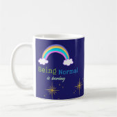 Regenbogen, Sterne und Einhornmagie-Tasse Kaffeetasse (Links)