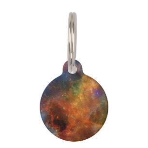 Regenbogen-Sterne und Galaxien Haustiermarke