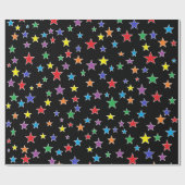 Regenbogen-sternenklares sternenklare geschenkpapier (Flach)