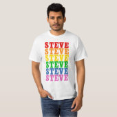Regenbogen Steve T-Shirt (Vorne ganz)