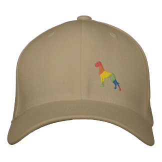 Regenbogen Stick Dogge Bestickte Baseballkappe