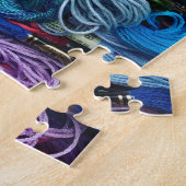 Regenbogen-Stickerei-Glasschlacke | verlegt Puzzle (Seite)