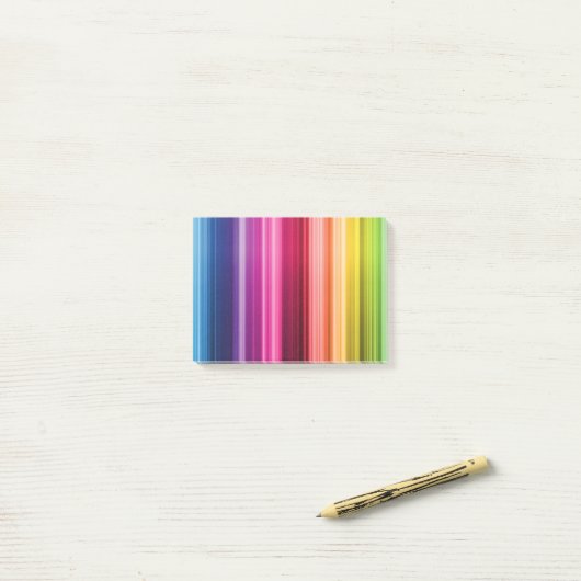 Regenbogen stickies post-it klebezettel (Auf Schreibtisch)