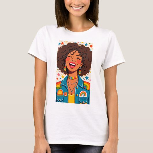 Regenbogen Stimmung T-Shirt (Vorderseite)