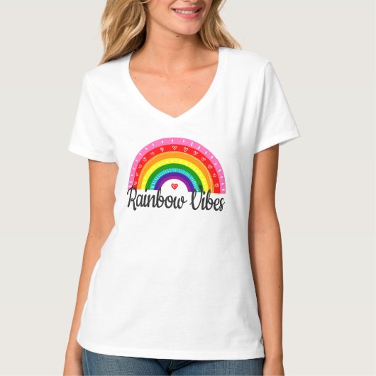Regenbogen Stimmung T-Shirt (Vorderseite)
