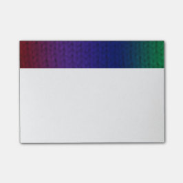 Regenbogen Stockinette Post-it Klebezettel