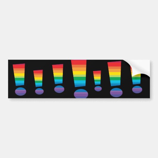 Regenbogen-Stolz! Autoaufkleber (Vorne)
