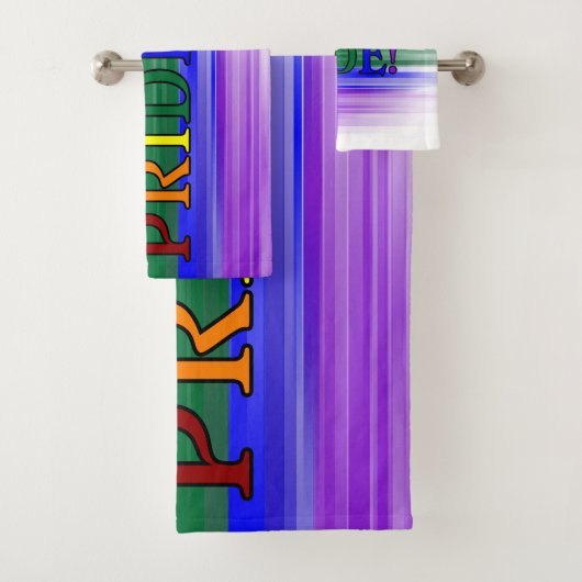 Regenbogen-Stolz! Bad-Tuch-Set Badhandtuch Set (Insitu)