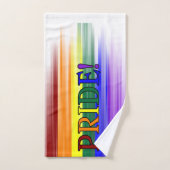 Regenbogen-Stolz! Bad-Tuch-Set Badhandtuch Set (Handtuch)