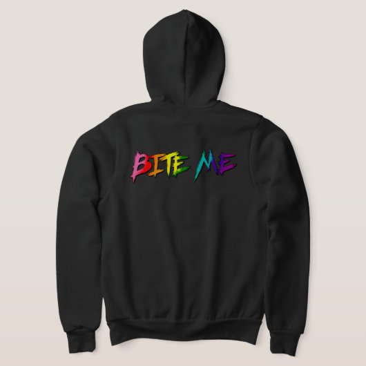 Regenbogen-Stolz Beiß mich Hoodie (AblageHinten)