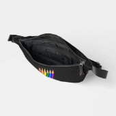 Regenbogen-Stolz Bleistifte Bauchtasche (Offen)