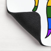 Regenbogen-Stolz-Chai-Flagge Mousepad (Ecke)