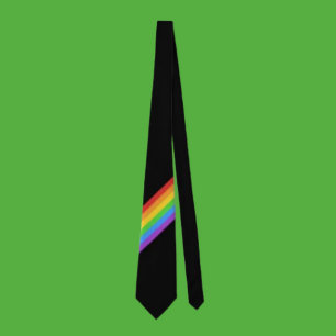 Regenbogen-Stolz-Diagonal-Schlips: Kräftige Farben Krawatte