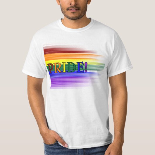 Regenbogen-Stolz! Die T - Shirts der Männer (Vorderseite)