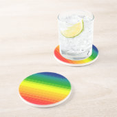 Regenbogen-Stolz-Farben, Sandstein-Untersetzer Untersetzer (Seite)