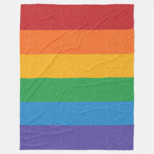 Regenbogen-Stolz-Flagge Fleecedecke