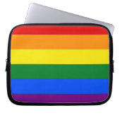 Regenbogen-Stolz-Flagge Laptopschutzhülle (Vorderseite)