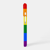 Regenbogen-Stolz-Flagge Name oder Monogramm iPhone 16 Hülle (Linke Seite)