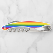 Regenbogen-Stolz-Flaggen-Korkenzieher Kellnermesser (Rückseite)