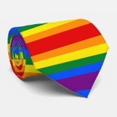 Regenbogen-Stolz gespiegelt Krawatte (Gerollt)