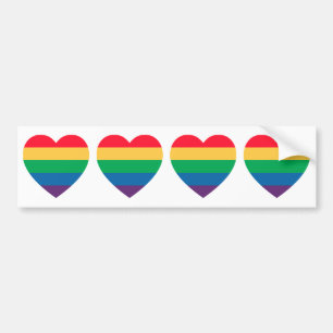 Regenbogen-Stolz-Herz-Autoaufkleber Autoaufkleber