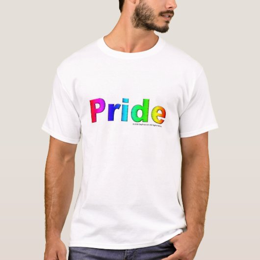 Regenbogen-Stolz (homosexuell) T-Shirt (Vorderseite)