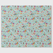 REGENBOGEN STOLZ HUND GESCHENKPAPIER (Flach)
